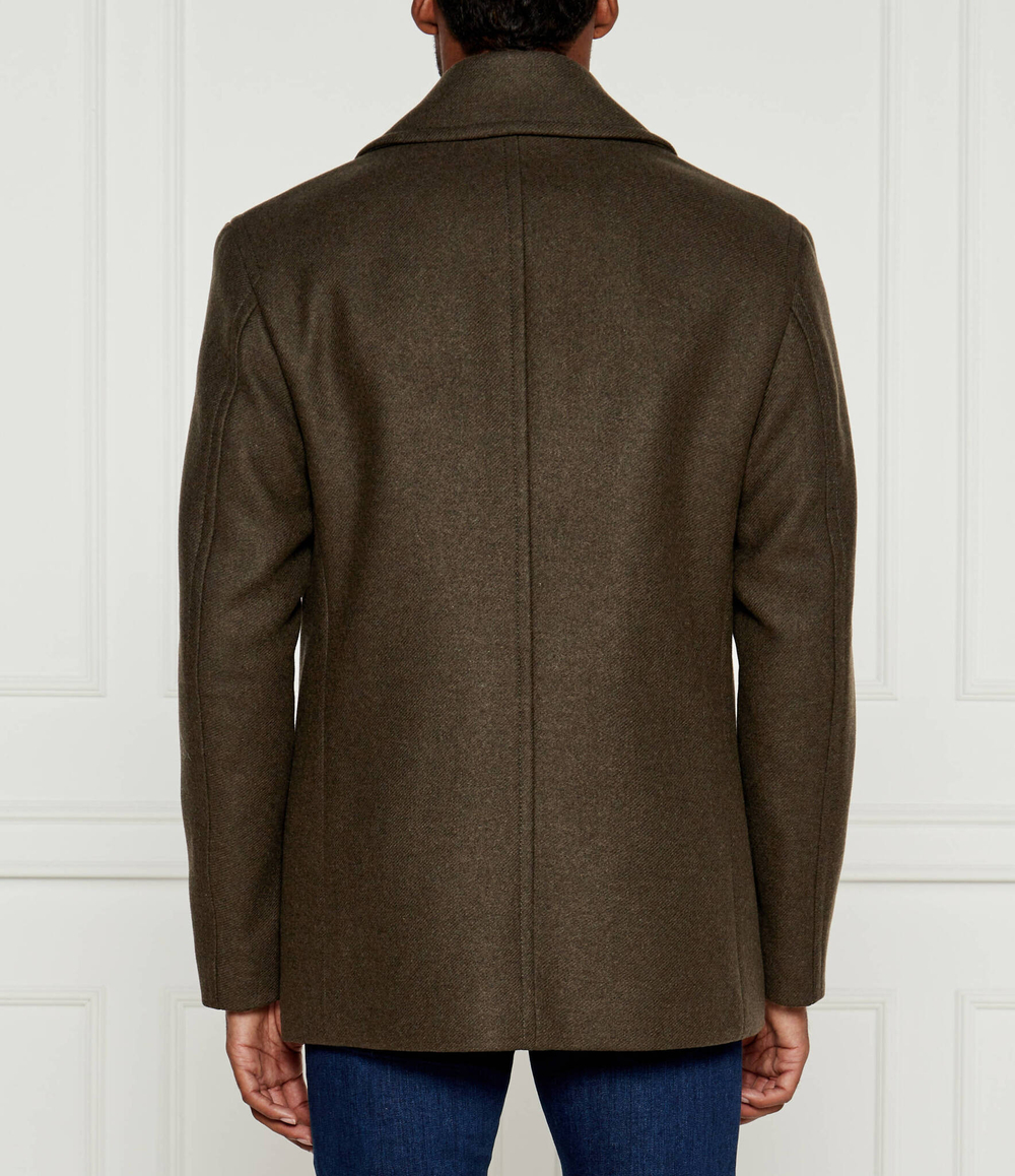 Хлопковое пальто BOSS BLACK - хаки(50527932)