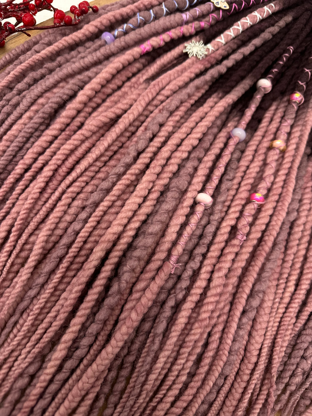 Фактурные войлочные дреды + косы из войлока