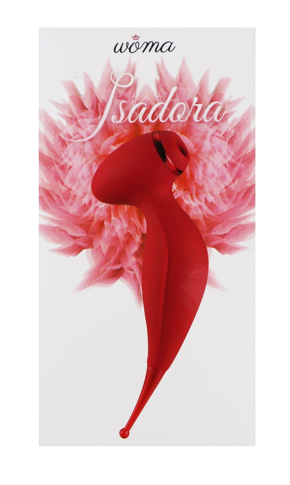 Красный вакуум-волновой стимулятор клитора Isadora с точечным вибратором (Цвет: красный)