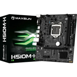 Материнская плата MAXSUN MS-Challenger H510M-H (Socket 1200, mATX, H470, 2*DDR4, VGA / HDMI, 3*SATA3, 1*M.2, 1*PCIEx16 / 1*PCIEx1, 6*USB 2.0, 2*USB 3.2 Gen1, LAN 1*1G, RTL)