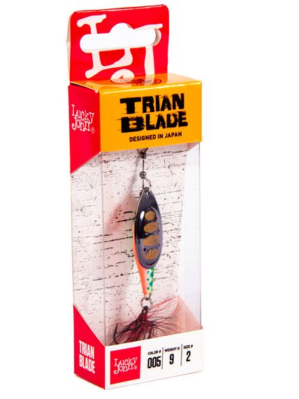 Блесна вращающаяся Lucky John TRIAN BLADE ROUND 09.0г 005
