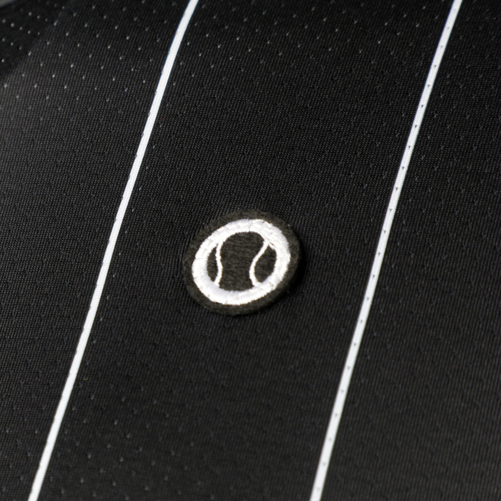 Мужское теннисное поло Tennis-Point Stripes T-Shirt Special Edition Men - Black, White