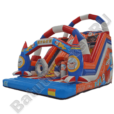 Коммерческий надувной батут "Новая ракета" 8*5*6 м