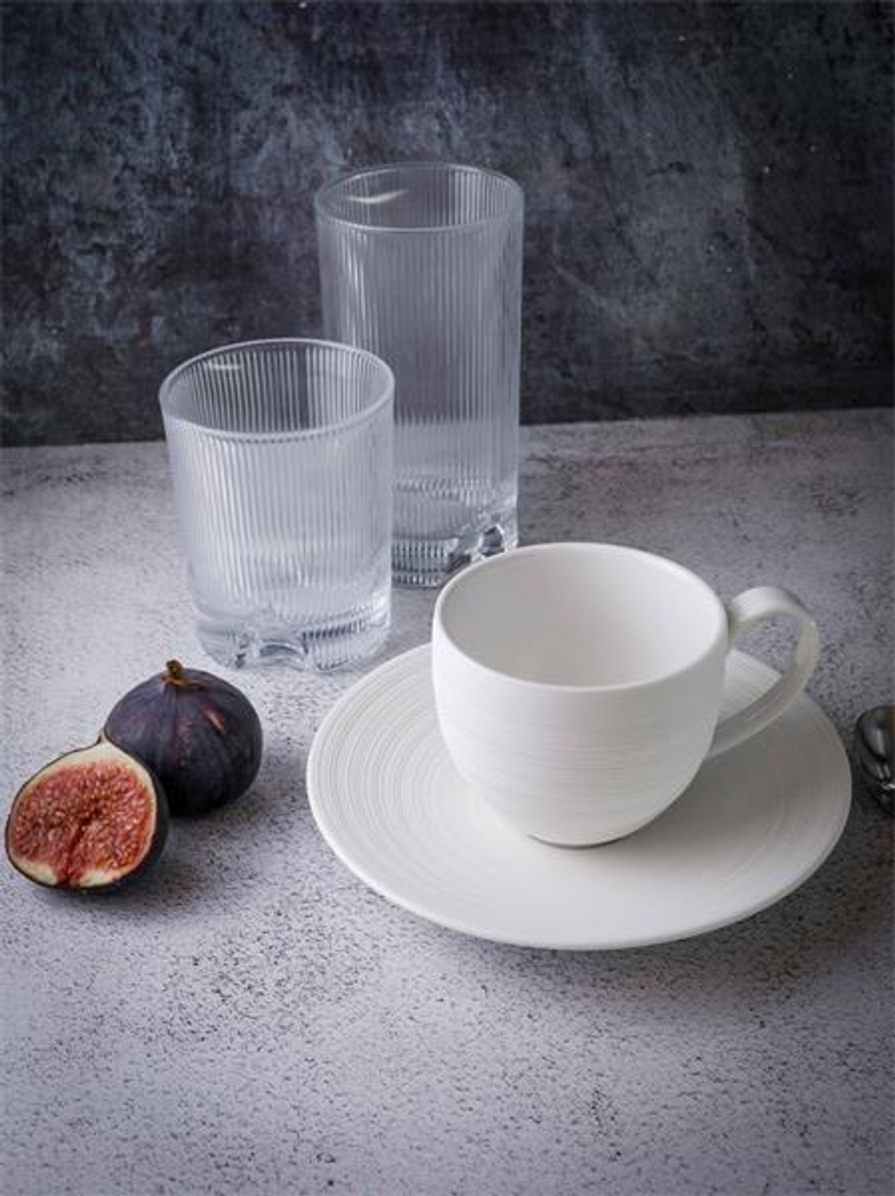 Чашка 200 мл, 11,5x8,5 см h 7,5 см, фарфор, Linea