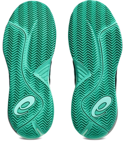 Мужские кроссовки теннисные Asics Gel-Resolution X Clay - black/aurora green