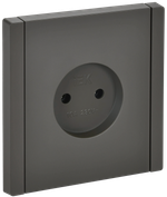 FORTE&PIANO Розетка 1-местная без заземления без защитных шторок винтовое крепление 10А FP318 серый IEK
