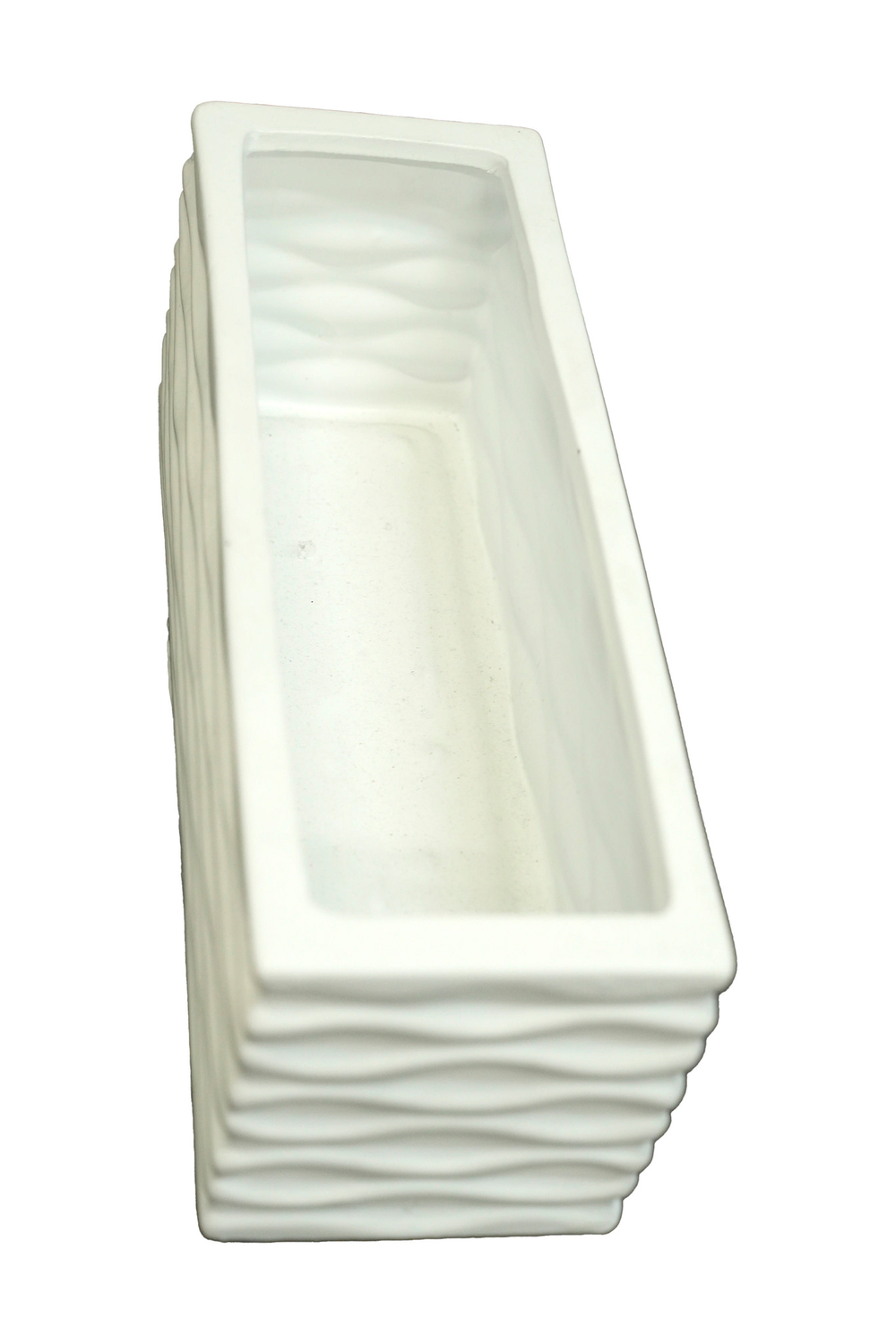 ВАЗА ПРЯМОУГОЛЬНАЯ КЕРАМИКА ВЫС 11СМ ШИР 10СМ ДЛИН 30СМ