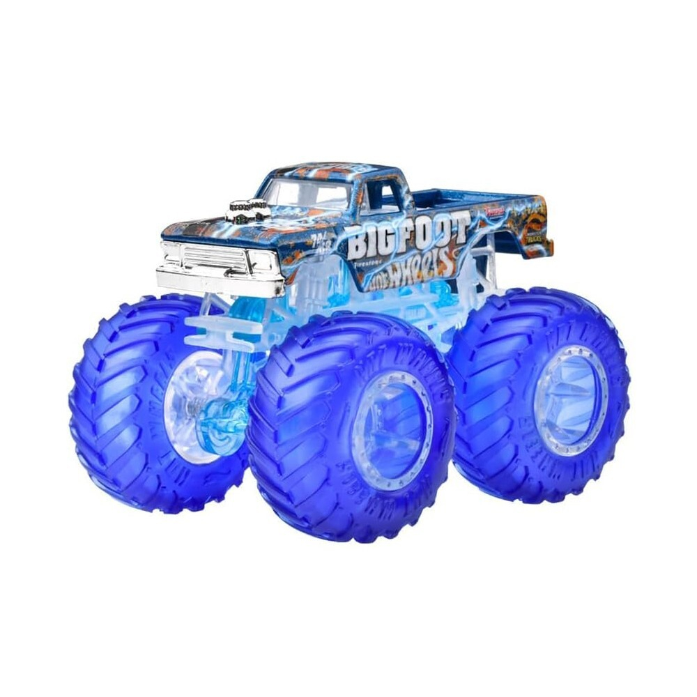 Hot Wheels Monster Trucks - Металлическая полноприводная машина BigFoot Power Smashers HYJ28 / артикул   HYJ19 HYJ28  / GTIN 194735247769