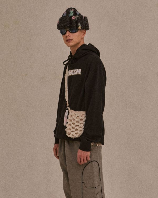 Шапка вязаная Fuzzz Knit Beanie Dark Coral - фото 4