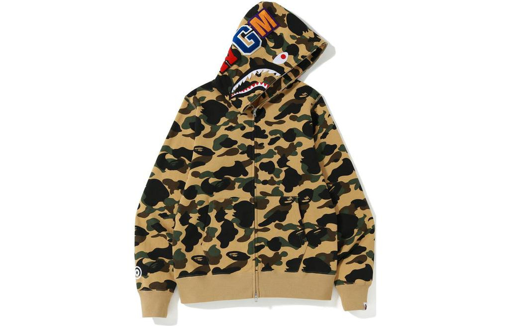 A Bathing Ape 1st Camo Shark Wgm Full Zip Худи желтый
