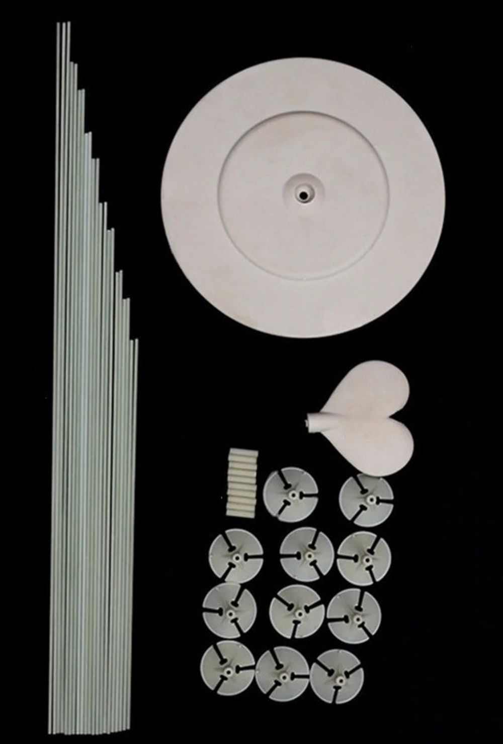 Стойка для шаров, Фонтан, 11 насадок, 1 м, 1 шт.