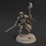 Человек Воин Паладин Варвар Файтер Рыцарь миниатюра для dnd, днд, pathfinder, фентези, Настольная игра, НРИ, Варгейм, РПГ
