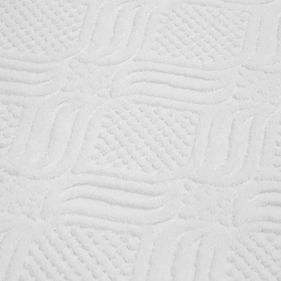 Полотенце банное белое, с кисточками цвета карри из коллекции essential, 70х140 см