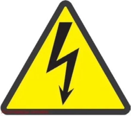 Знак "молния" (треугольник) 50х50х50мм