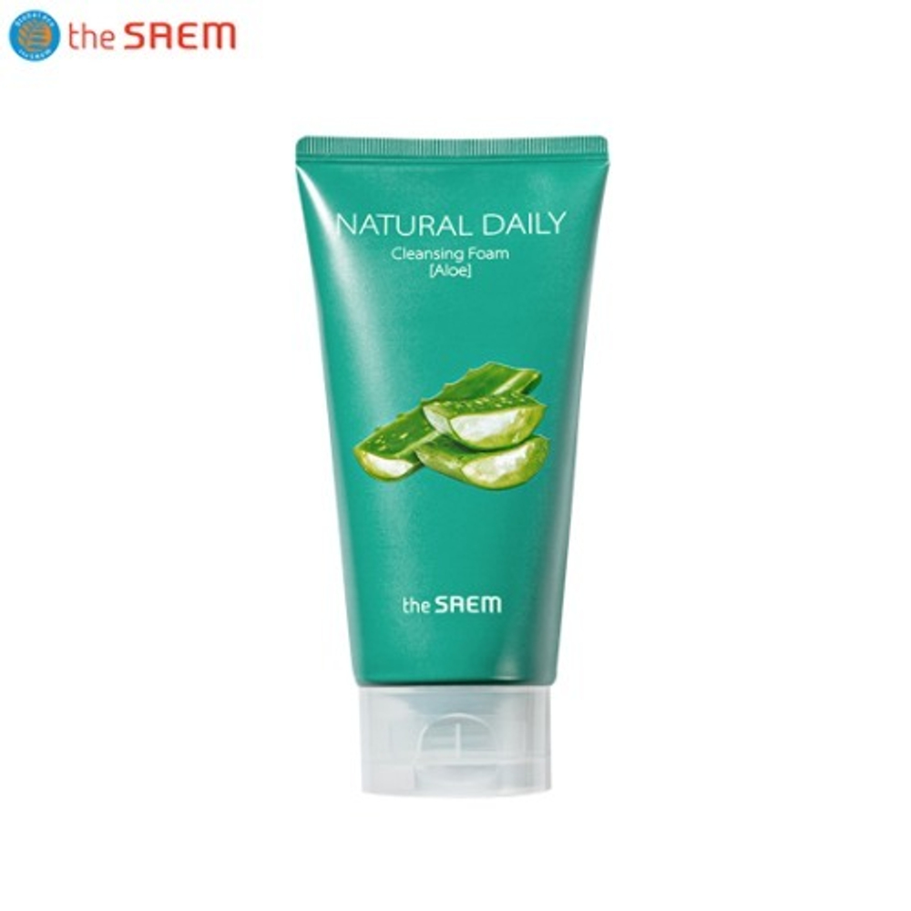 Пенка для умывания увлажняющая Natural Daily Cleansing Foam Aloe 150ml