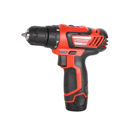 Аккумуляторная дрель-шуруповерт Felisatti ДА-12ЭР (Li-ion, 2 аккумулятора, 1,5Ач)