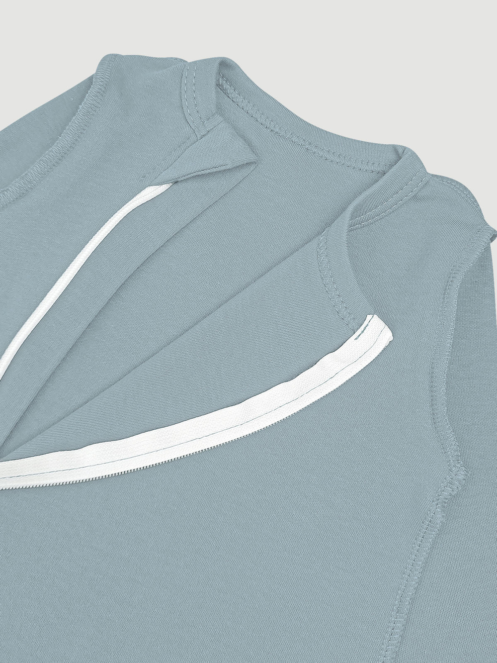 Комбинезон Mjölk Sleep and Play Baby Blue, швы наружу