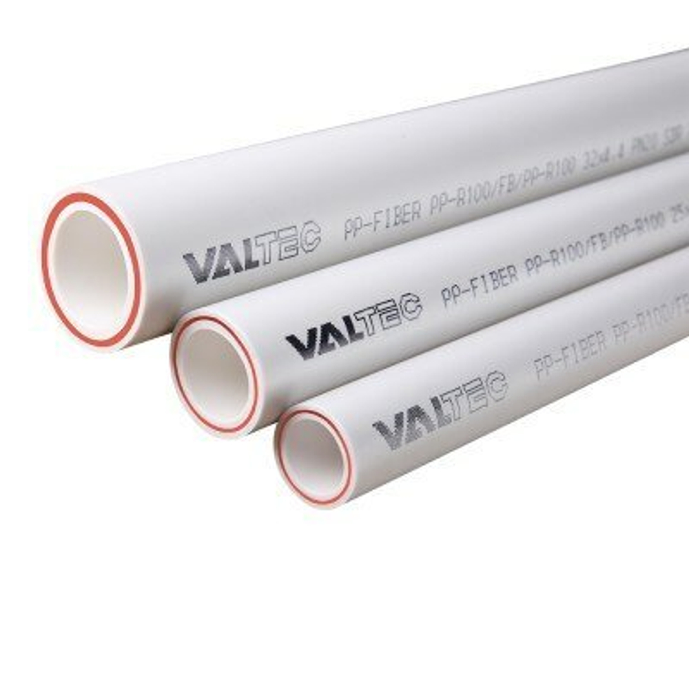 Труба полипропиленовая для отопления и водоснабжения VALTEC PP-FIBER PN25 - 40 мм (стекловолокно), стоимость за 1 м