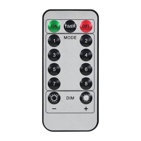 Светодиодная нить Прищепки 20 теплых белых LED ламп, 3 м., батарейки, 8 режимов, пульт, прозрачный провод, Vegas (55117)