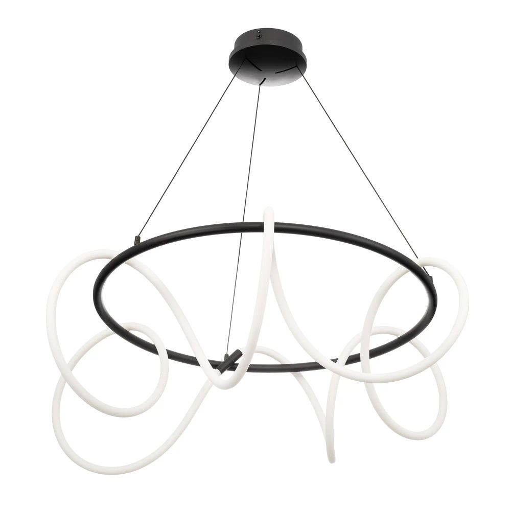 Citilux PYTHON CL220281 Люстра подвесная с пультом Чёрная