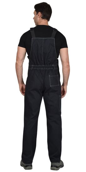 Костюм "Сириус-Фаворит" полукомбинезон (т.серый/серый/красный) Саржа