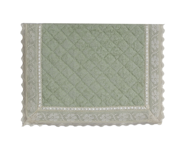 Коврик для ванной 50х70 Old Florence Buratto зеленый