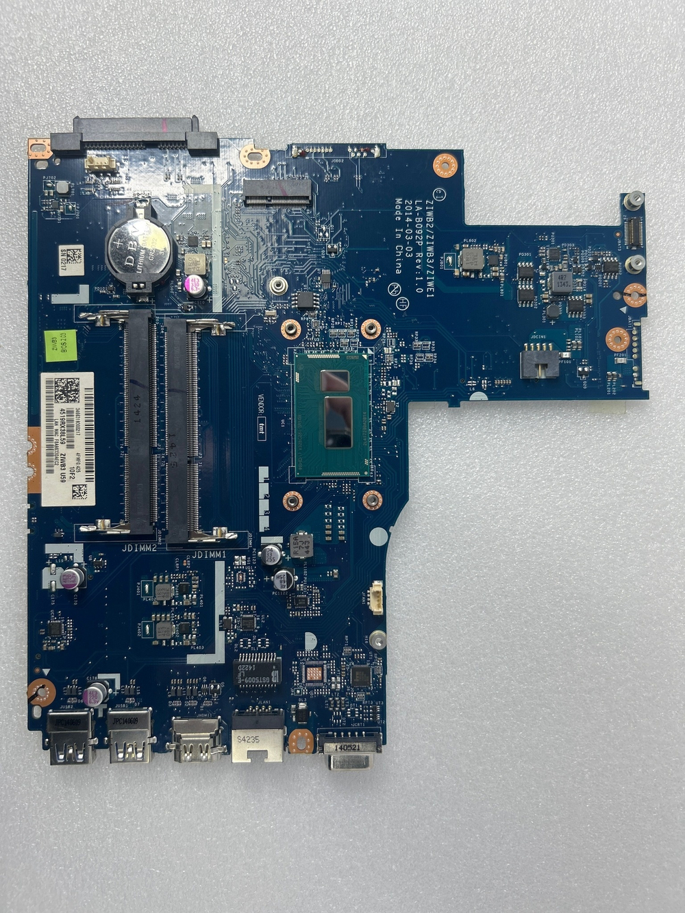 Материнская плата для ноутбука Lenovo B50-70 LA-B09 W8 UMA Intel Celeron 2957U FP NDOC 1000Pro (5B20G45995), оригинал