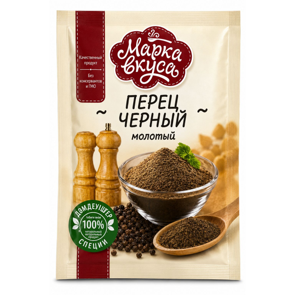 Перец черный молотый Марка Вкусов 10 гр