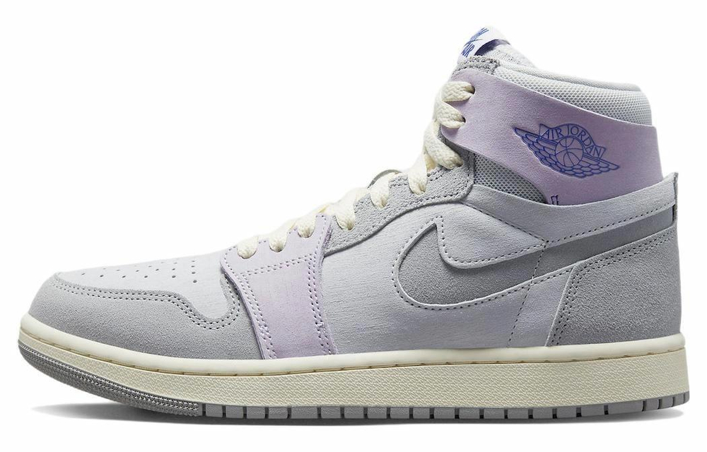 Кроссовки Jordan Air Jordan 1 High Zoom Cmft 2 "Light Smoke Grey And Barely Grape" (Женская размерная сетка)