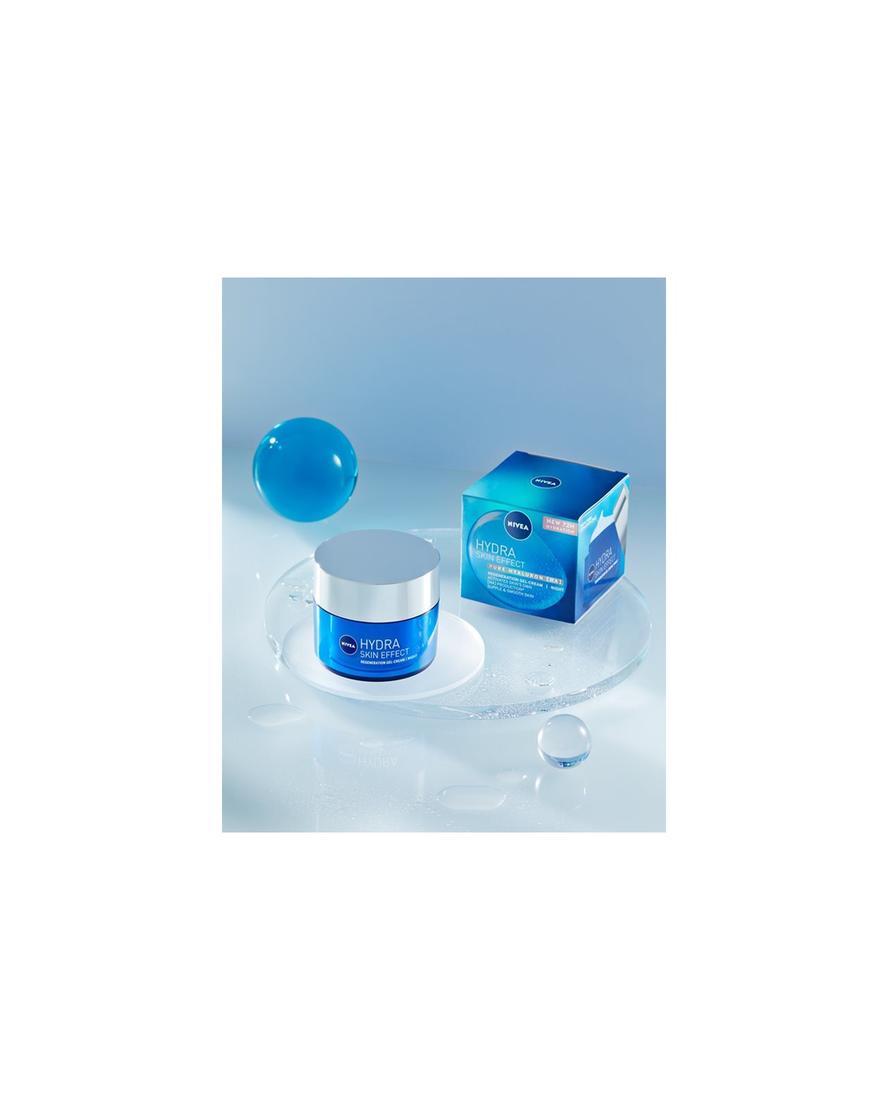 Nivea Hydra Skin Effect - увлажняющий крем-гель на ночь /   50  ml  / GTIN 2800015510673