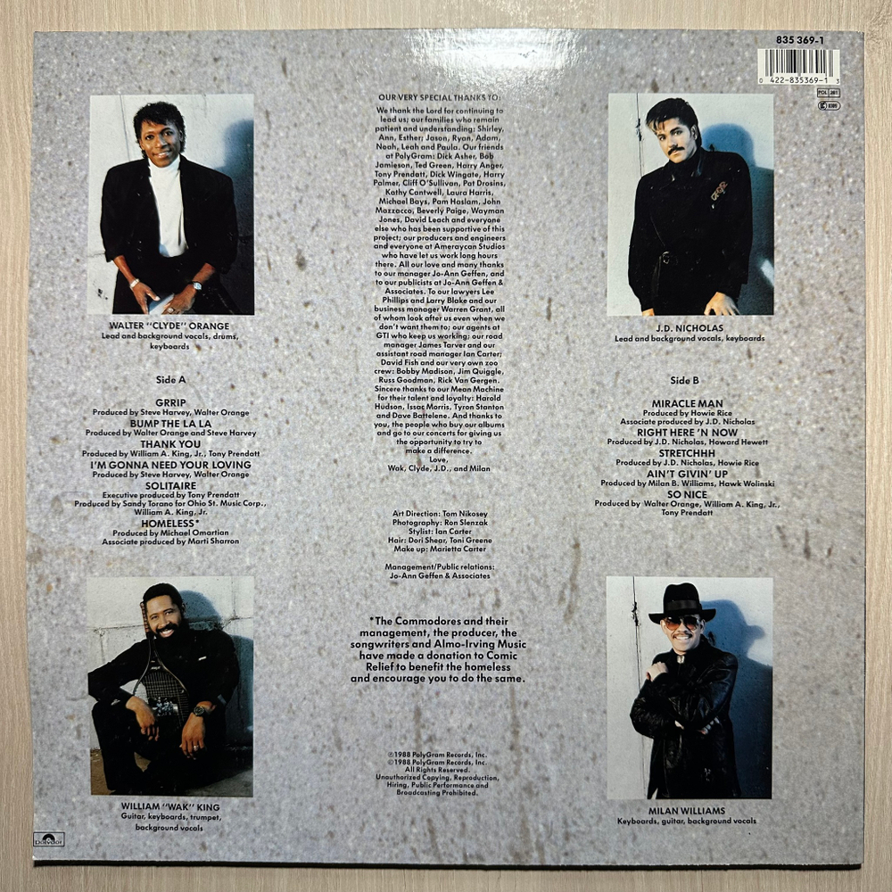 Commodores - Rock Solid (Германия 1988г.)