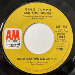 Винтажная виниловая пластинка LP Nino Tempo and April Stevens Love Story (France 1972) 7 дюймов, 45 RPM, Single