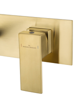 Смеситель для раковины встраиваемый WONZON & WOGHAND CUBE, Брашированное золото (WW-88869016-BG)