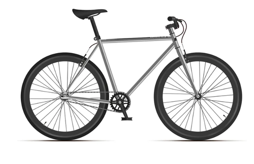 Велосипед 28" Black One Urban 700 , рама 19 серебристый/черный