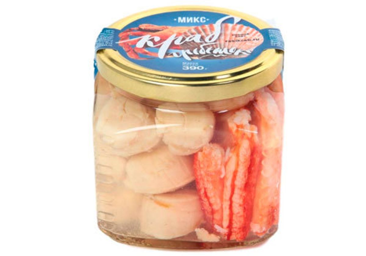 Микс краб и морской гребешок, 390г