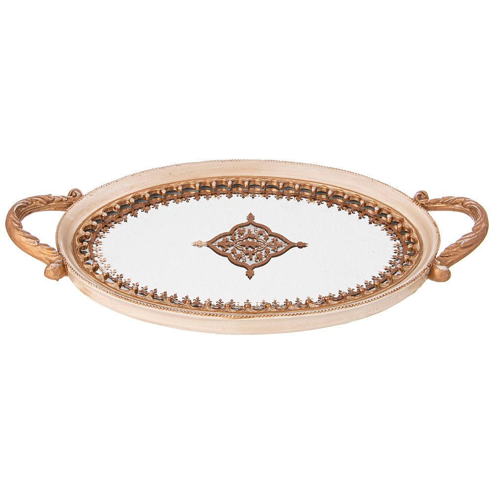 ПОДНОС ДЕКОРАТИВНЫЙ КОЛЛЕКЦИЯ "РОКОКО", 42*23,2*4,2CM