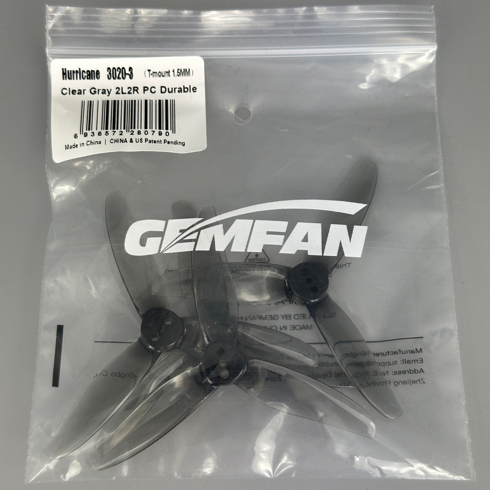 Пропеллеры Gemfan Hurricane 3020-3