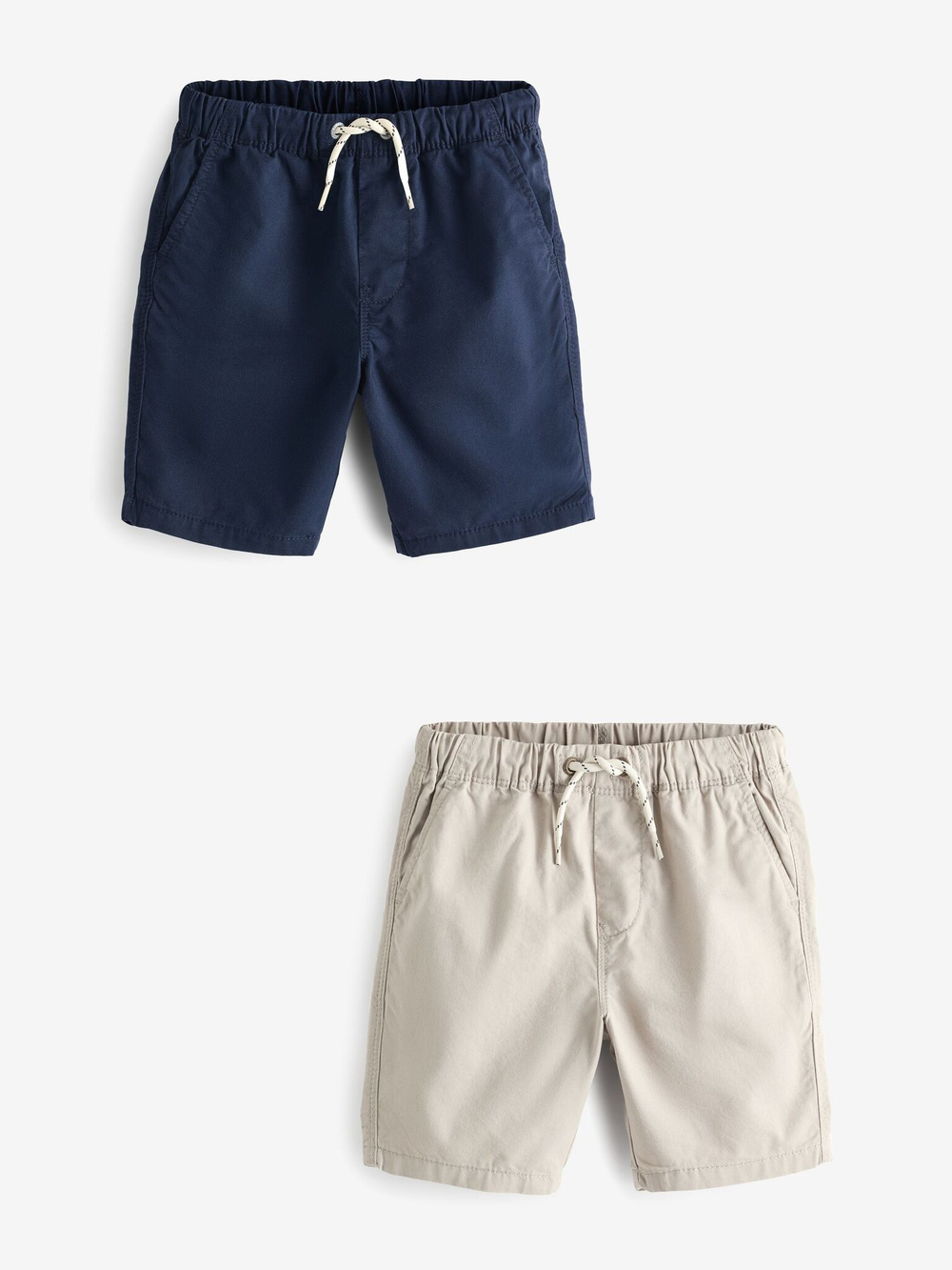 Шорты для мальчика Next C65-318, 2 шт., Темно-синий, Молочный