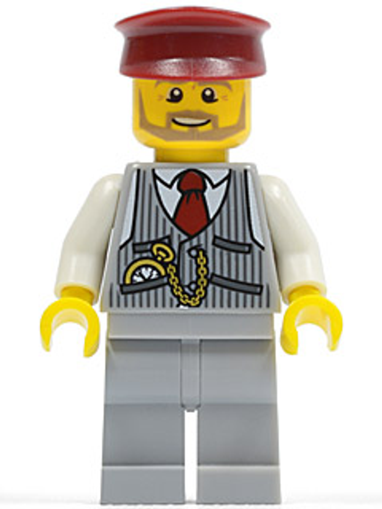 Минифигурка LEGO twn215 Торговец воздушными шарами