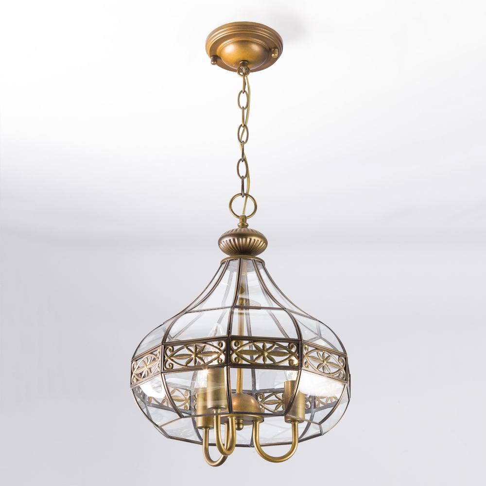 Citilux Гера-2 CL444230 Люстра подвесная витражная Бронза