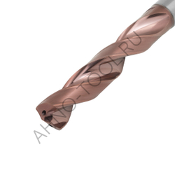 Сверло  6.0мм  твердосплавное 5D с подводом СОЖ. SP-X801050600 VHM AHNO по стали, чугуну, нерж. и жа