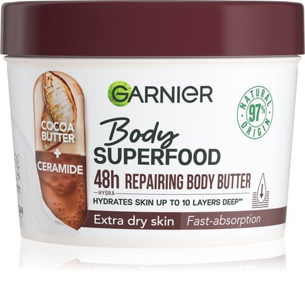 Garnier Body SuperFood - питательное масло для тела с какао /   380  ml  / GTIN 3600542470483