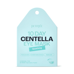 Petitfee 10 Day Centella Eye Mask – Soothing гидрогелевые патчи с центеллой азиатской (10 пар)