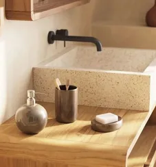 Мыльница керамическая Berdolina коричневая