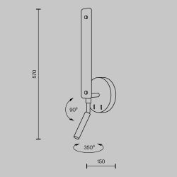 Светильник настенный светодиодный Maytoni   MOD214WL-L8W3K