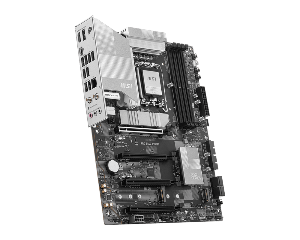 Материнская плата MSI PRO B860-P WIFI LGA1851 4xDDR5 4xSATA3 RAID 3xM.2 HDMI Type-C DP ATX