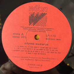 Винтажная виниловая пластинка LP Dionne Warwick Zlote Przeboje (Польша 1990)