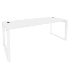 Onix Direct Стол рабочий руководителя на О-образном м/к O.MO-SRR-6.8 Белый Бриллиант/Металл Белый 19