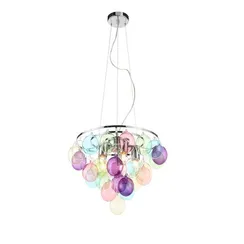 SL432.153.05 Светильник подвесной ST-Luce Хром/Разноцветный E27 5*60W SOSPIRO