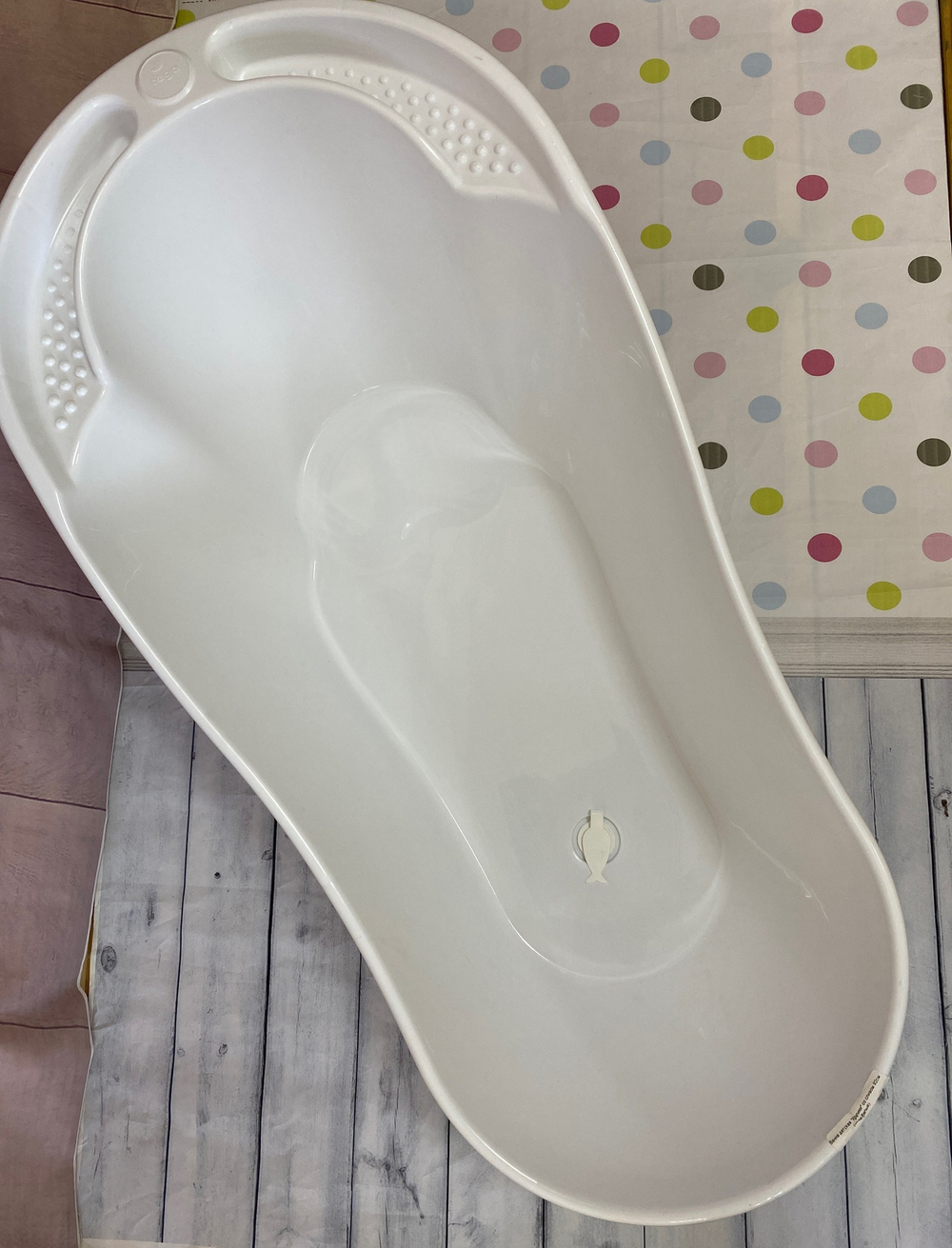 Ванна детская "Кролики" со сливом 92см (white-белый)